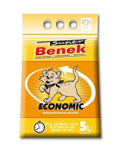 Benek Super Economic nisip pentru litiera 5 L