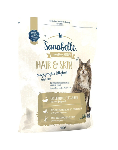 BOSCH Sanabelle hair & skin Hrana uscata pisici adulte, cu pasare 400 g