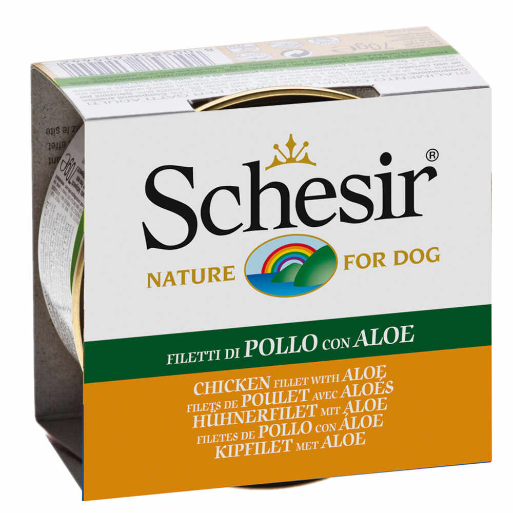 Schesir Dog Pui/ Aloe, conserva 150 g
