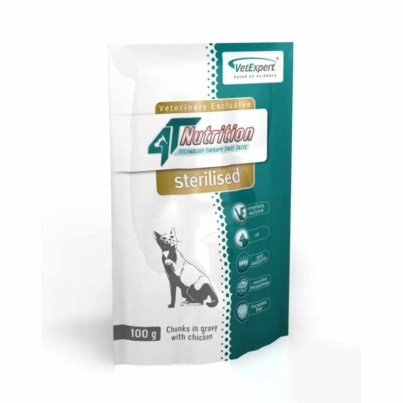 Nutrition 4T - Dieta umeda Sterilised cat, 100 g