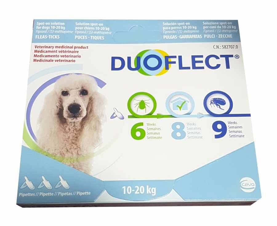 Duoflect DOG (M), 3 pipete, 10-20 kg
