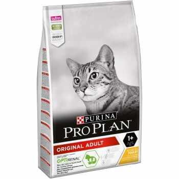 PURINA Pro Plan Original OptiRenal Adult, Pui, hrană uscată pisici, afecțiuni renale, 10kg