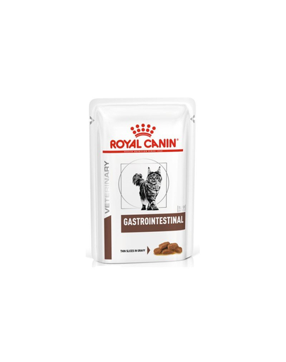 ROYAL CANIN Cat Gastro Intestinal 12 x 85 g hrana umeda dietetica pentru pisici cu afectiuni ale sistemului digestiv, cu diaree acuta si cronica