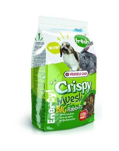 VERSELE-LAGA Crispy Muesli Big Rabbits Hrana pentru iepuri mari, varietate de ingrediente 2,75 kg
