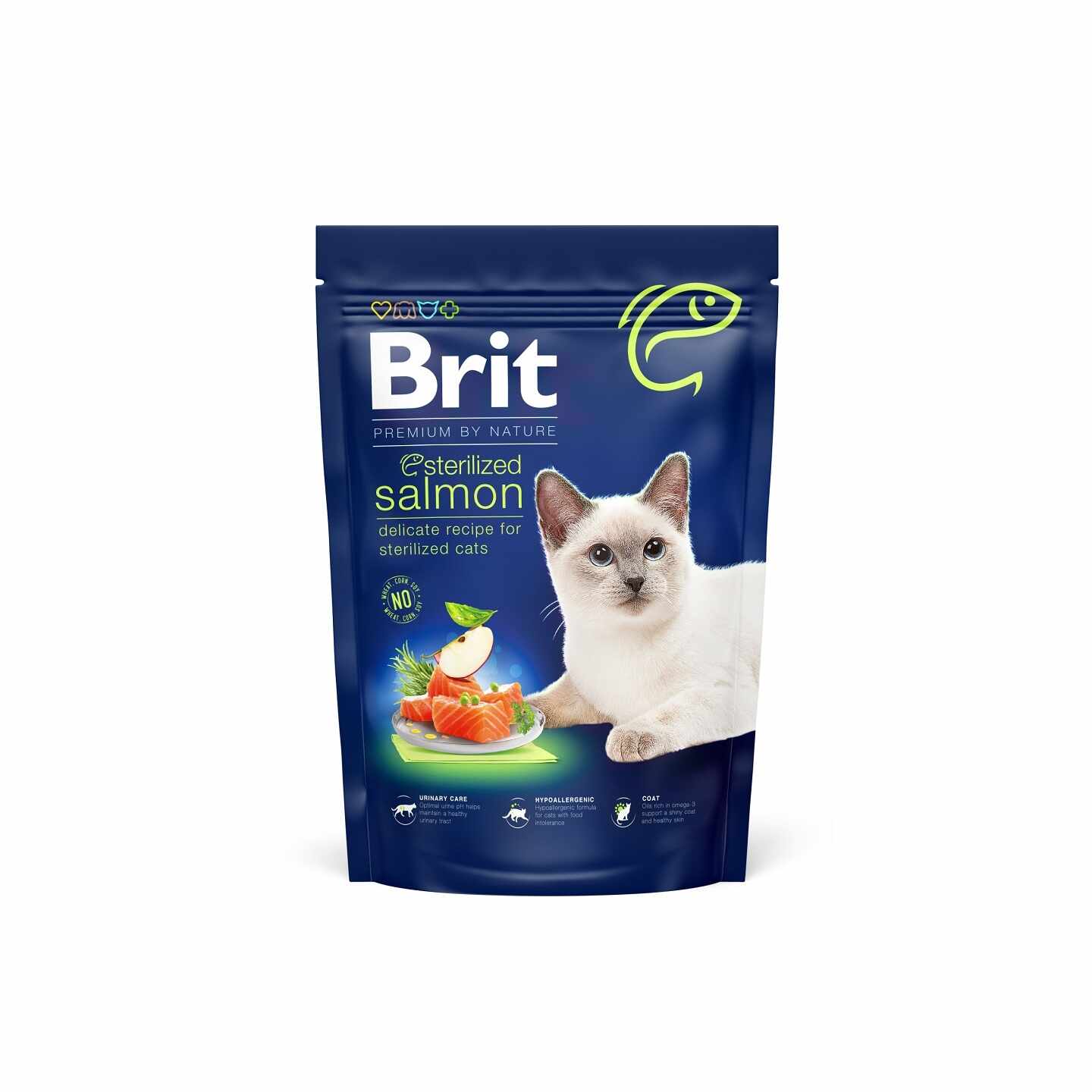 Brit Premium by Nature Cat Sterilized Salmon, 1.5 kg