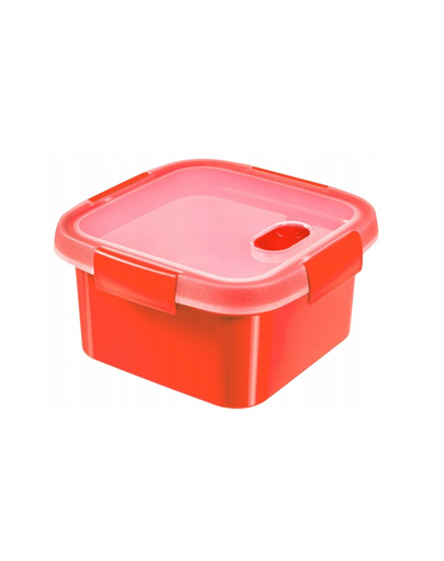 CURVER Steamer MicroWave recipient alimentar cu capac 1,1 L, rosu