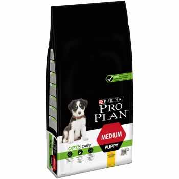 PURINA Pro Plan Puppy M, Pui, pachet economic hrană uscată câini junior, 12kg x 2