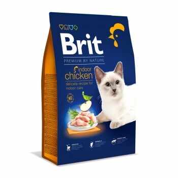 BRIT Premium by Nature Indoor, Pui, hrană uscată pisici de interior, 8kg