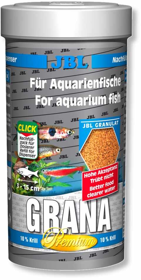 Hrana granule premium pentru toate speciile JBL Grana 250 ml Refill