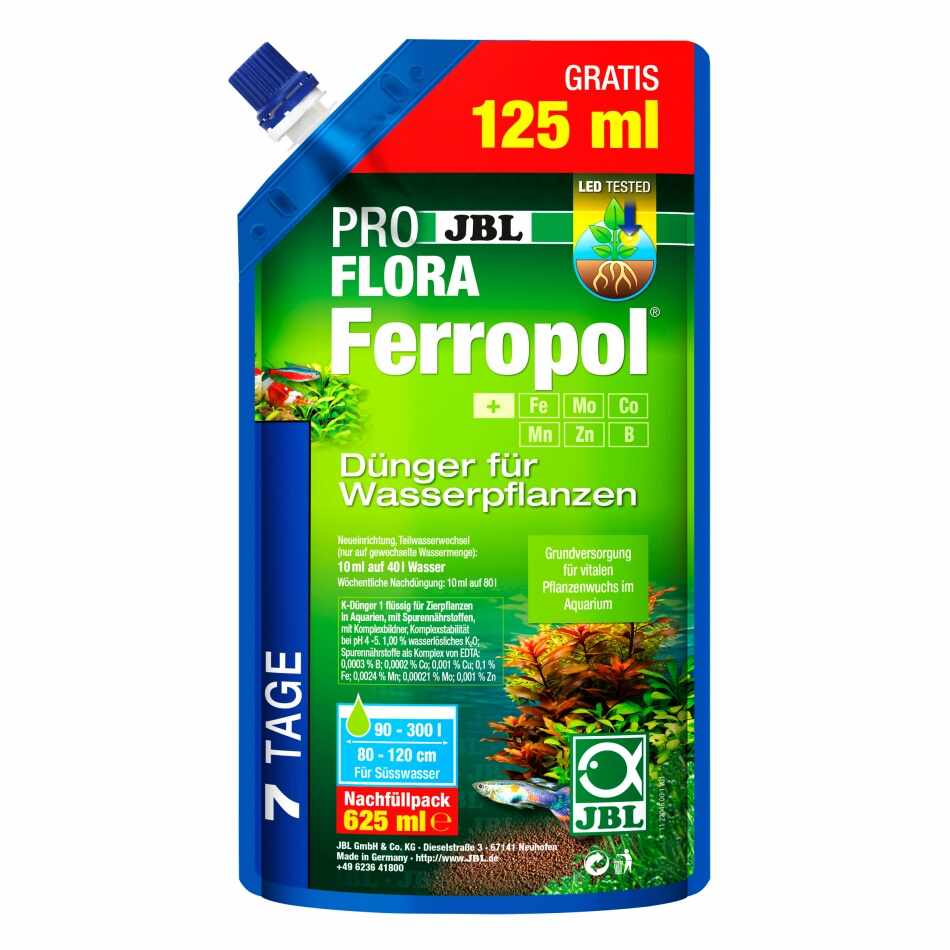 Fertilizant lichid JBL Ferropol Refill 625ml pentru 2500 L