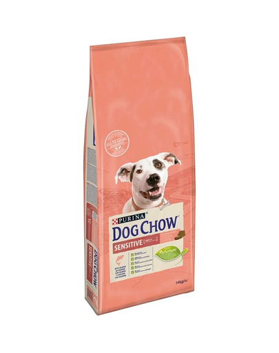 Purina Dog Chow Adult Sensitive hrana uscata caini adulti cu sistem digestiv sensibil, cu somon 14 kg