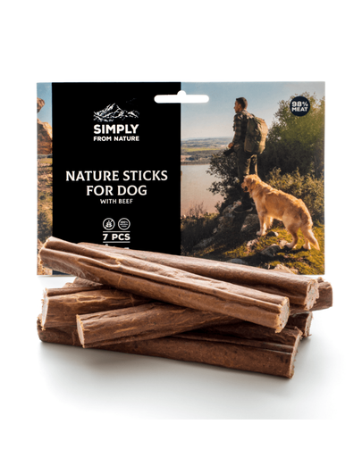 SIMPLY FROM NATURE Recompense Sticks pentru caini, cu vita 3 x 7 buc