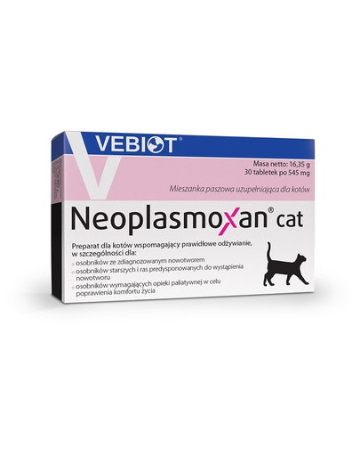 VEBIOT Neoplasmoxan cat Supliment alimentar pentru pisici cu cancer 30 tab.