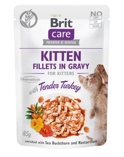 BRIT Care Fillets in gravy Set hrana umeda pentru pisici, cu pui si cucan in sos 24 x 85 g