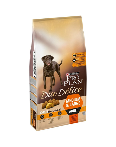 PURINA Pro Plan Duo Delice Medium Large Adult Hrana uscata pentru caini adulti de talie medie sau mare, cu vita 10 kg