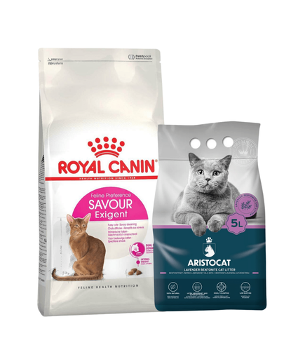 ROYAL CANIN Exigent Savour hrana uscata pisica pentru apetit capricios 35/30 10 kg + ARISTOCAT Nisip pentru litiera pisicilor, din bentonita cu lavanda 5 l GRATIS