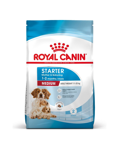 ROYAL CANIN Medium Starter Mother&Babydog hrana uscata pentru catea mama si puii pana la 8 saptamani de talie medie 15 kg