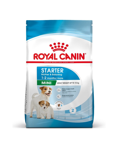 ROYAL CANIN Mini Starter Mother & Babydog hrana dietetica pentru catea mama si puii pana la 8 saptamani de talie mica 1 kg