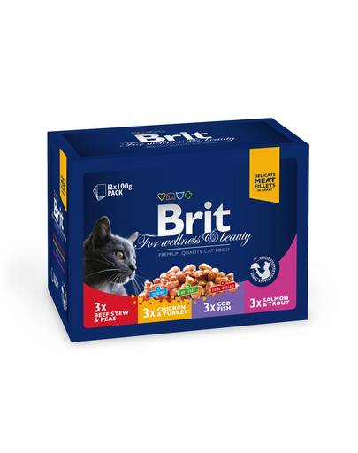 BRIT Premium Cat pachet family plate 12x100 g