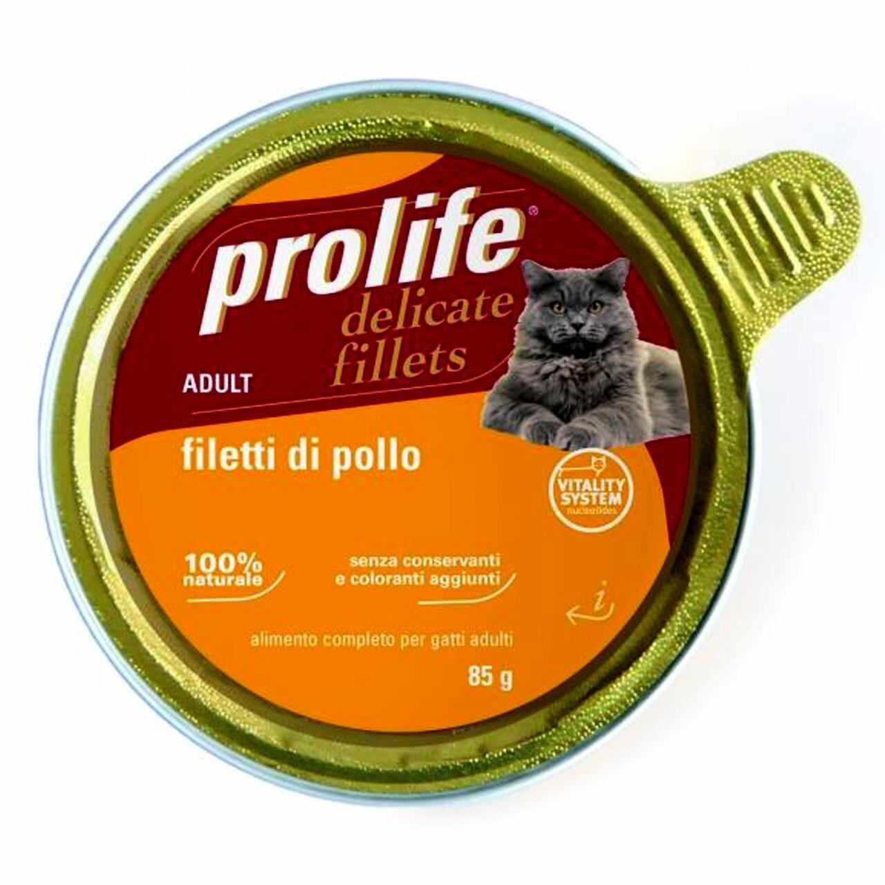 Hrana Umeda Pentru Pisici Premium Prolife Adult File Pui Cv 85 Gr