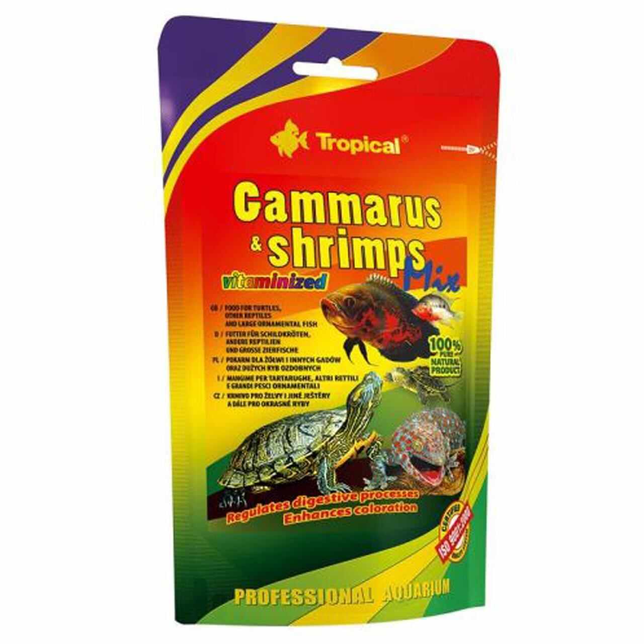 TROPICAL GAMMARUS & SHRIMPS MIX PLIC 130GR/T10314