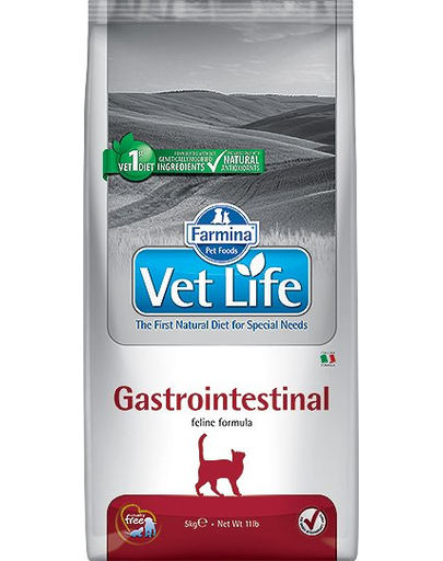 FARMINA Vet Life Cat Gastro Intestinal Hrana uscata pentru pisici adulte cu tulburari gastrointestinale si pancreatice 10 kg