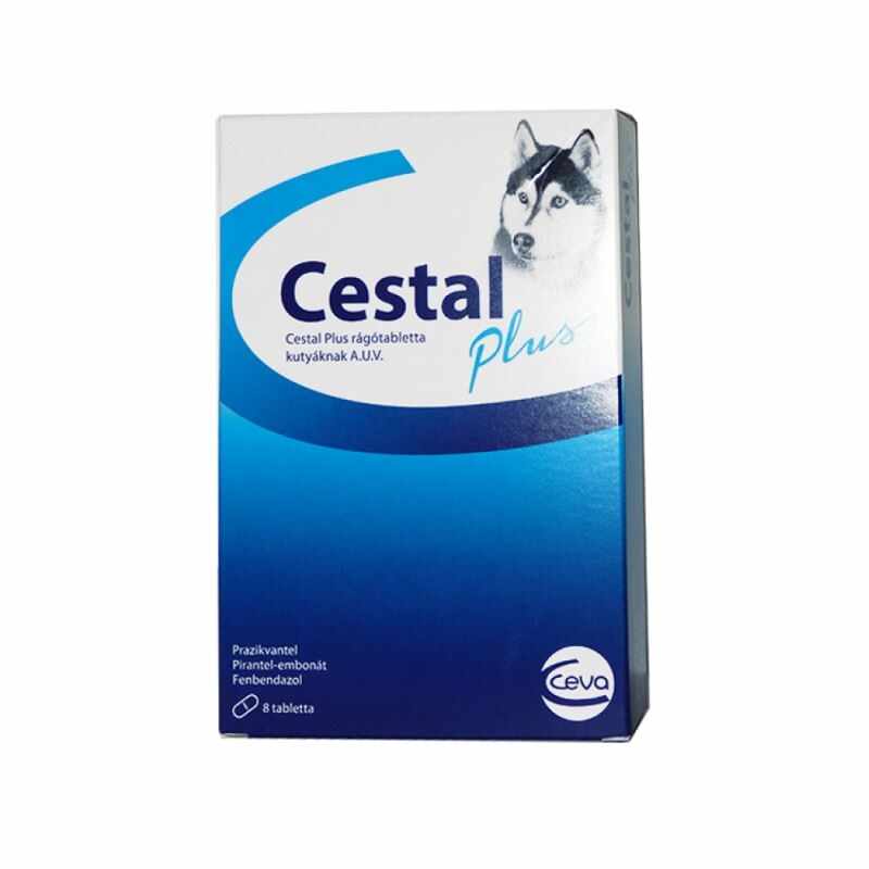 Cestal Plus Dog Flavour, 8 tablete- antiparazitar intern pentru caini