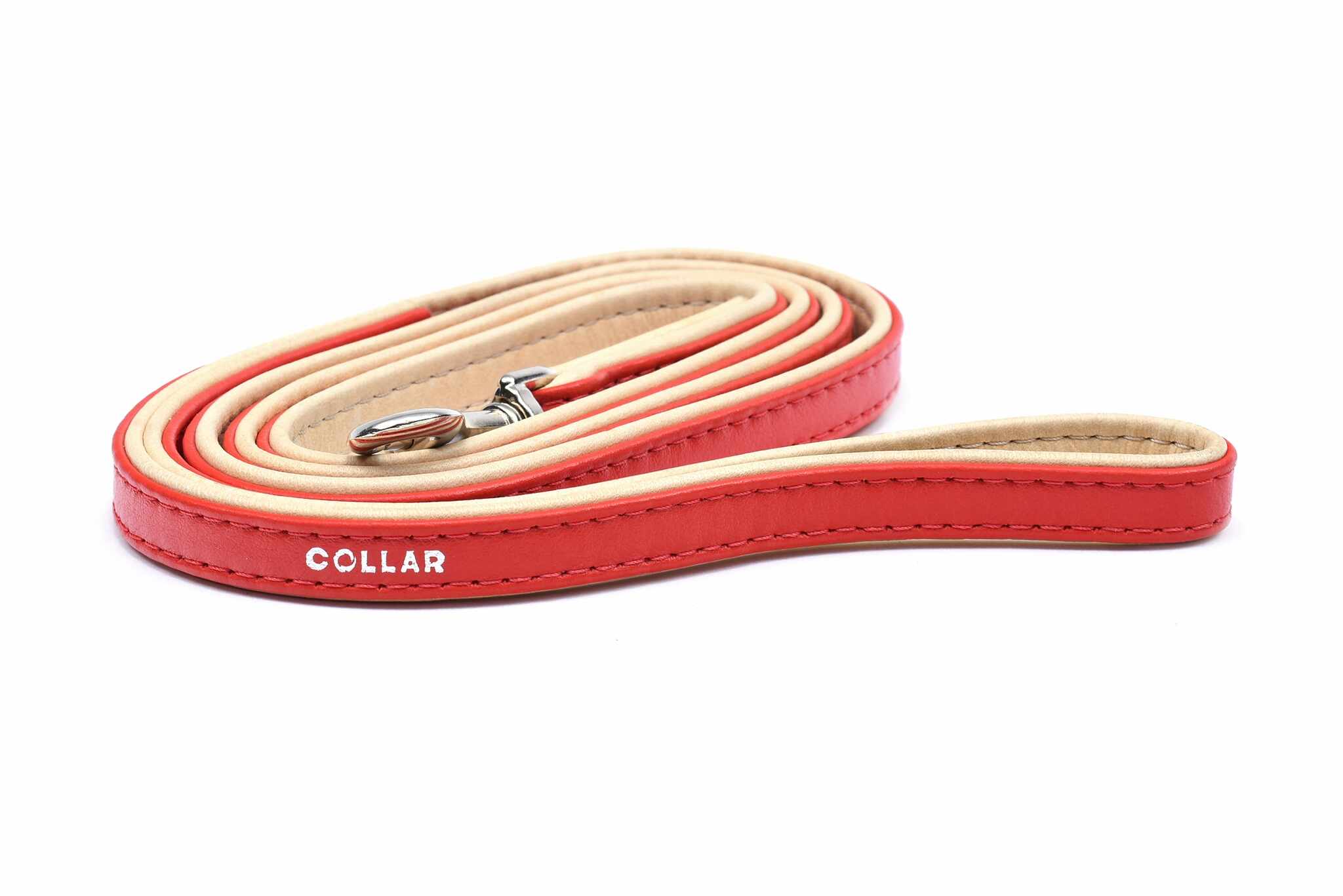Lesa rosie din piele pentru caini Collar Brilliance 13 mm X 122 cm