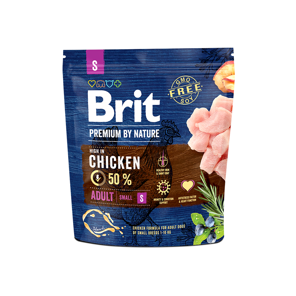 Hrana uscata Brit Premium by Nature Adult S 1 Kg