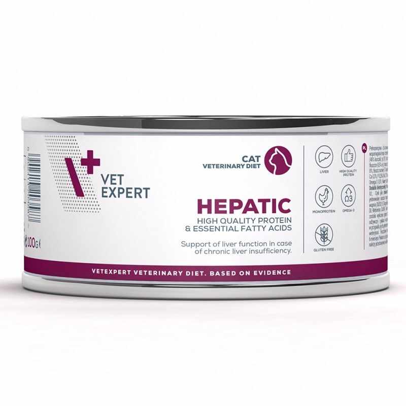 4T Dieta Veterinara Pisici Hepatic Cat, Vetexpert, 100 g
