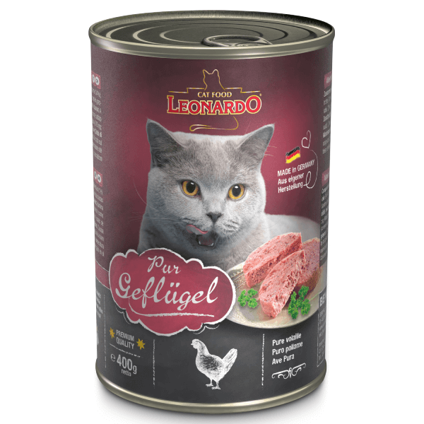 Hrana umeda pentru pisici Leonardo cu carne de pasare 400 g