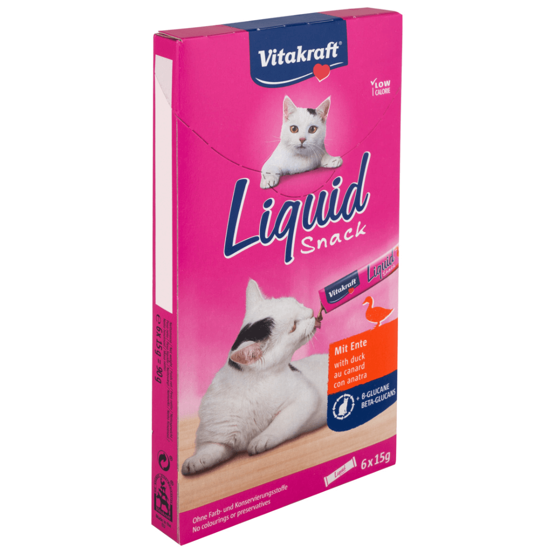Snack lichid pentru pisici Vitakraft Rata 6x15g