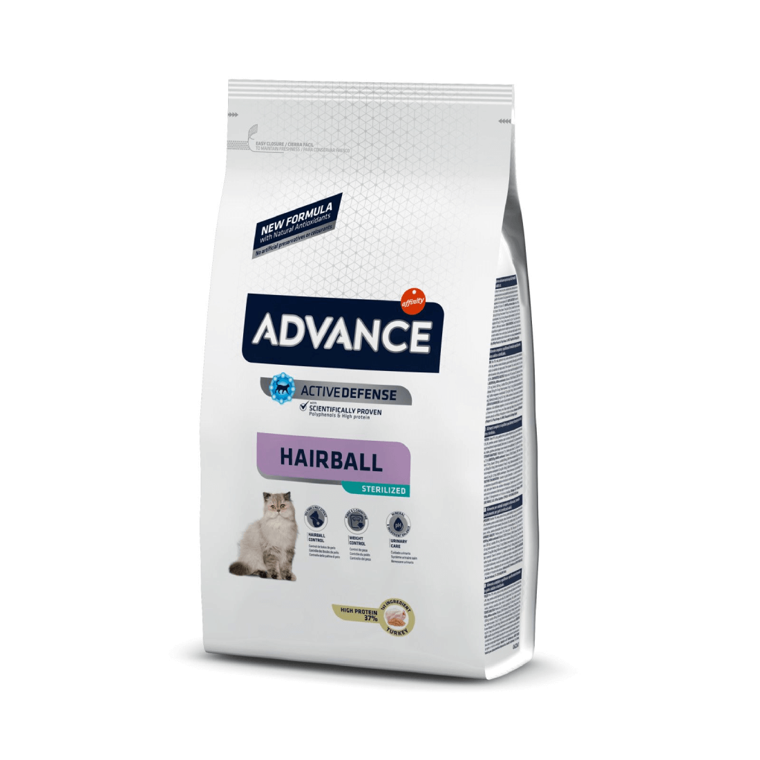 Hrana uscata pentru pisici Advance Sterilised Hairball 1.5 kg