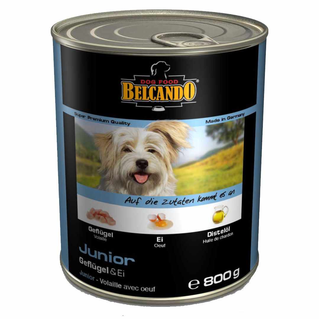 Belcando Dog Cons Junior Pasare/ Oua, 800 g