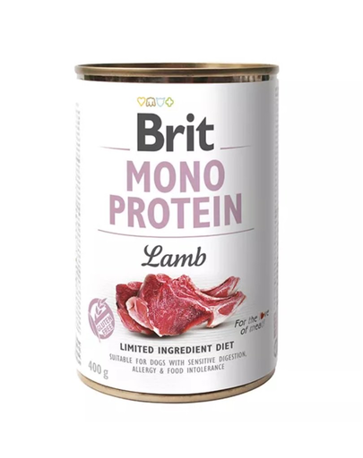 BRIT Mono Protein Lamb Hrana monoproteica pentru caini adulti, cu miel 6 x 400 g