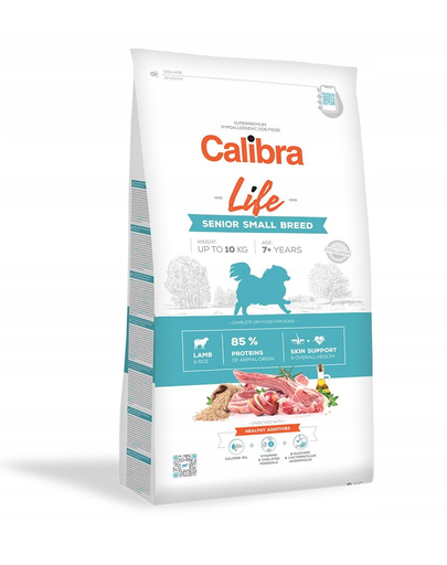CALIBRA Dog Life Senior Small Breed Lamb hrana uscata superpremium pentru caini seniori de talie mica, cu miel 12 kg (2 x 6 kg)