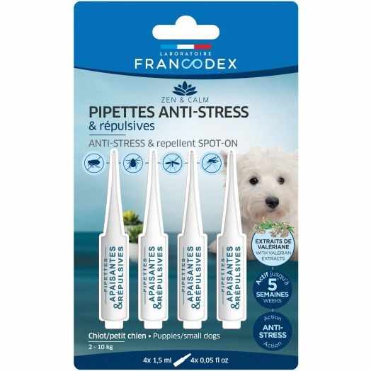 Francodex, Spot On Repulsiv Antistres Dog Mini/ Puppy, 4x1.5 ml