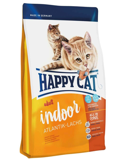 HAPPY CAT Fit & Well Indoor Adult somon 10 kg