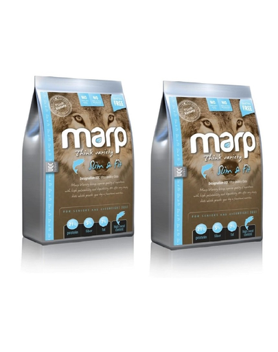 MARP Variety Slim&Fit Hrana uscata caini supraponderali, cu peste alb 2 x 18 kg