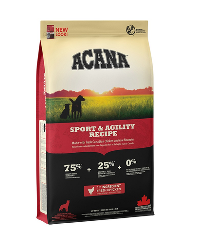 ACANA Sport & Agility hrana uscata pentru caini activi, foarte activi 17 kg