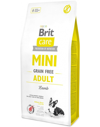 BRIT Care Grain Free Mini Adult Lamb Hrana uscata pentru caini adulti de talie mica si foarte mica, cu miel 7 kg