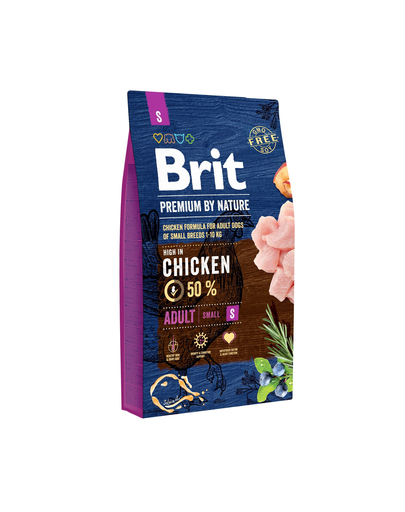 BRIT Premium By Nature Adult Small S Hrana uscata pentru caini adulti de talie mica 8 kg