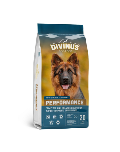 DIVINUS Performance hrana pentru caini ciobanesti germani si caini activi 20 kg
