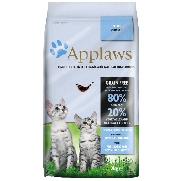 ​Hrana uscata pentru pisici Applaws Kitten Pui 2kg