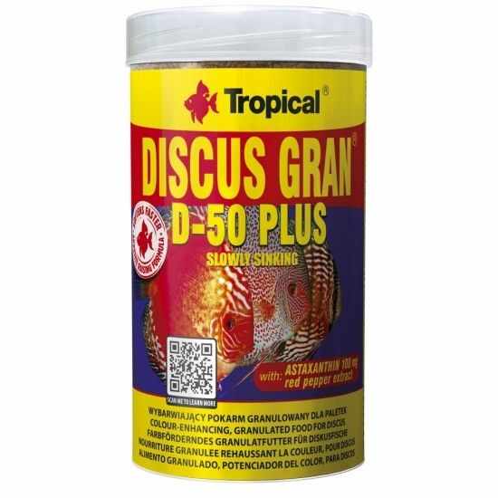Discus Gran D-50 PLUS, Tropical Fish, 100 ml/ 44 g