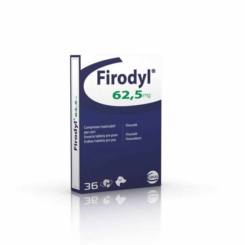 Firodyl 62.5 mg, 36 comprimate masticabile pentru caini 