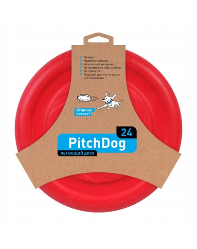 PULLER PitchDog Frisbee Disc zburator, roz, 24 cm