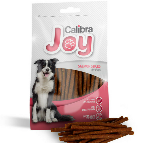 Recompense pentru caini Calibra Joy Salmon Sticks 80 g