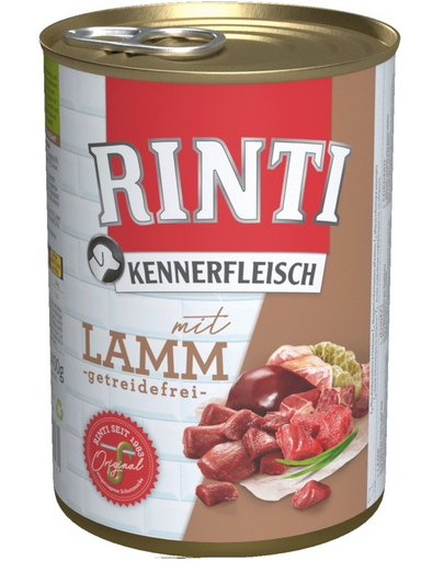 RINTI Kennerfleisch Hrana umeda pentru caini, cu miel 800 gr