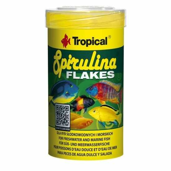 Spirulina Flakes, Tropical Fish, fulgi 250 ml/ 50 g